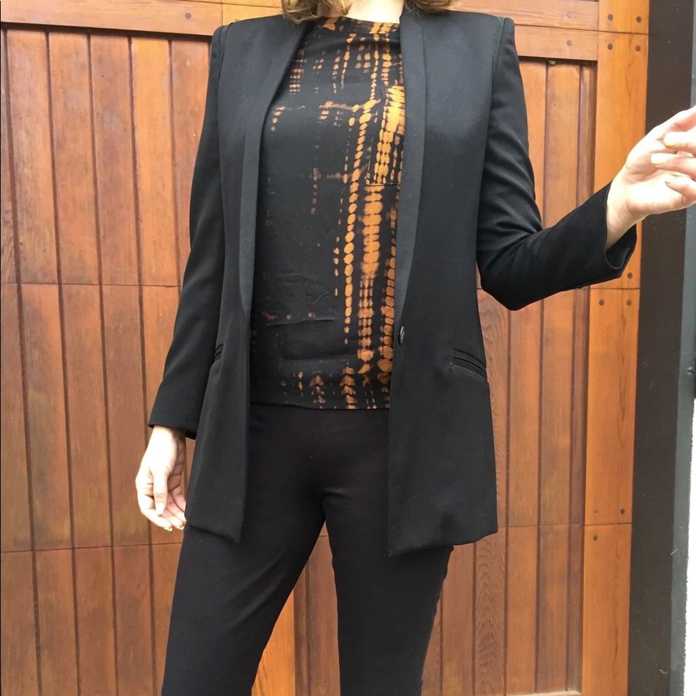 ALC 100% silk black & copper top size 2 - Picture 1 of 8